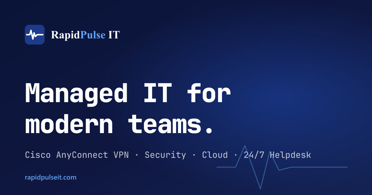 Managed IT Services & Cybersecurity | Rapid Pulse IT